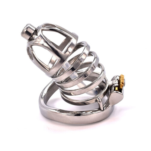 Chastity Cage with Silicone Urethral Sound (45mm)