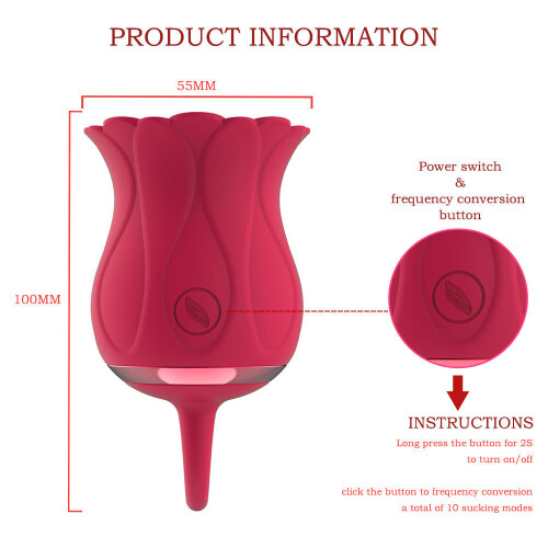 Pleasure Air Pink Rose Clitoral Suction Stimulator
