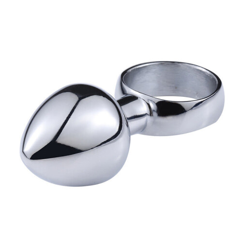 Ring Pull Stainless Steel Butt Plug (Large) 1