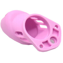 The Prisoner Dark Pink Silicone Cock Cage (Large)