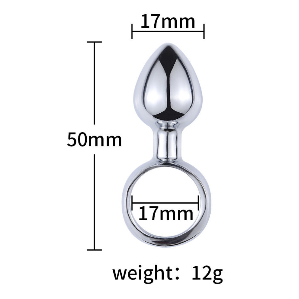 Ring Pull Stainless Steel Butt Plug (Small)