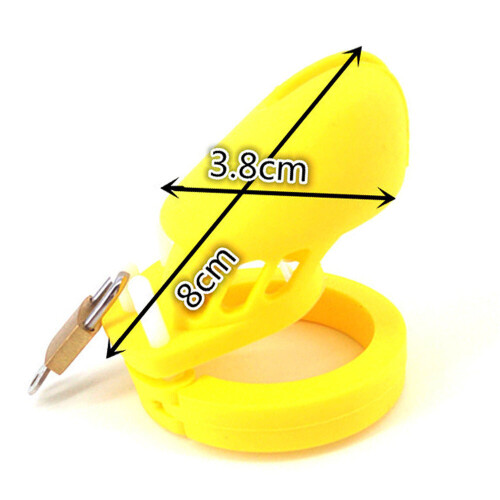 The Prisoner Yellow Silicone Cock Cage (Small)