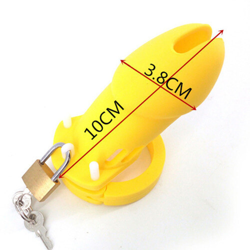 The Prisoner Yellow Silicone Cock Cage (Large)