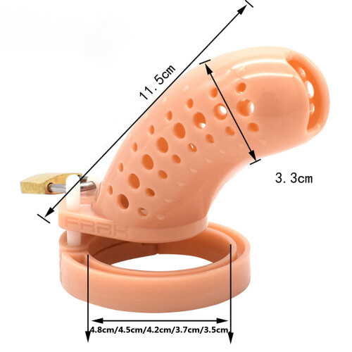 Spotted Dick Nude Chastity Cage (Large)