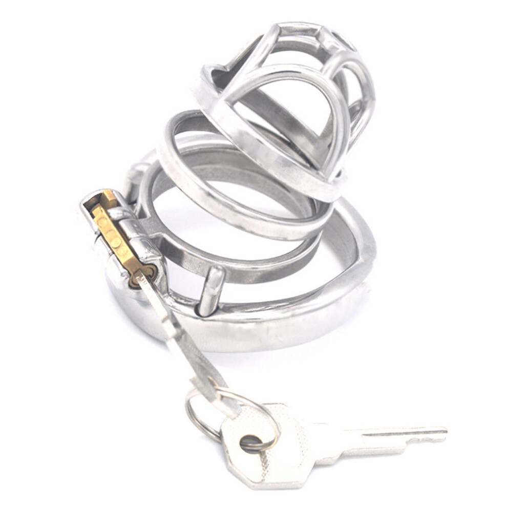 House Of Glass Cockscrew Stainless Steel Adjustable Chastity Cage (45Mm)