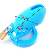 The Prisoner Blue Silicone Cock Cage (Small)