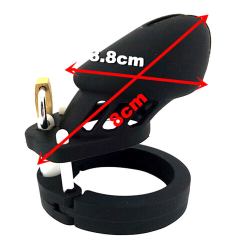 The Prisoner Black Silicone Cock Cage (Small)