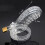 Spotted Dick Clear Chastity Cage (Large) 3
