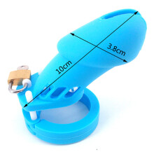The Prisoner Blue Silicone Cock Cage (Large)