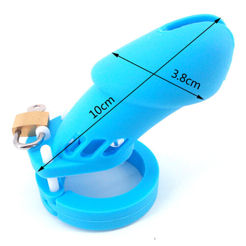 The Prisoner Blue Silicone Cock Cage (Large)