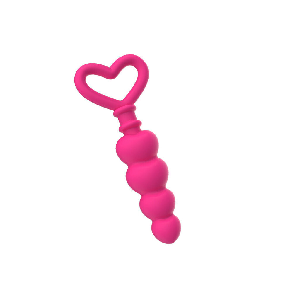 Silicone Heart Anal Beads