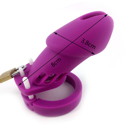 The Prisoner Purple Silicone Cock Cage (Small)