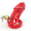 The Prisoner Red Silicone Cock Cage (Large) 1