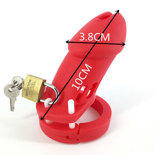 The Prisoner Red Silicone Cock Cage (Large)
