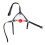 Red Bondage Head Harness with Vented Ball Gag and Nostril Hook 1