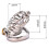 Chastity Cage with Silicone Urethral Sound (45mm) 4