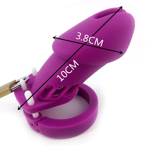 The Prisoner Purple Silicone Cock Cage (Large)