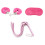 Kinky Pink Three Piece Bondage Kit 1