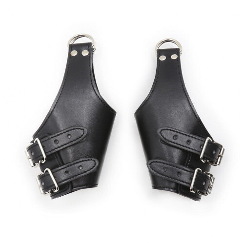 Hanging PU Leather Handcuffs 2