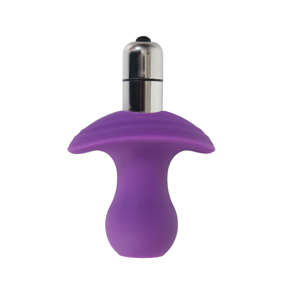 Purple Vibrating Butt Plug