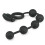 Black Vibrating Bullet Anal Beads 3