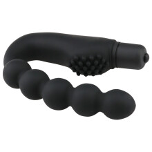 Black Vibrating Anal Beads