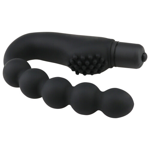 Black Vibrating Anal Beads