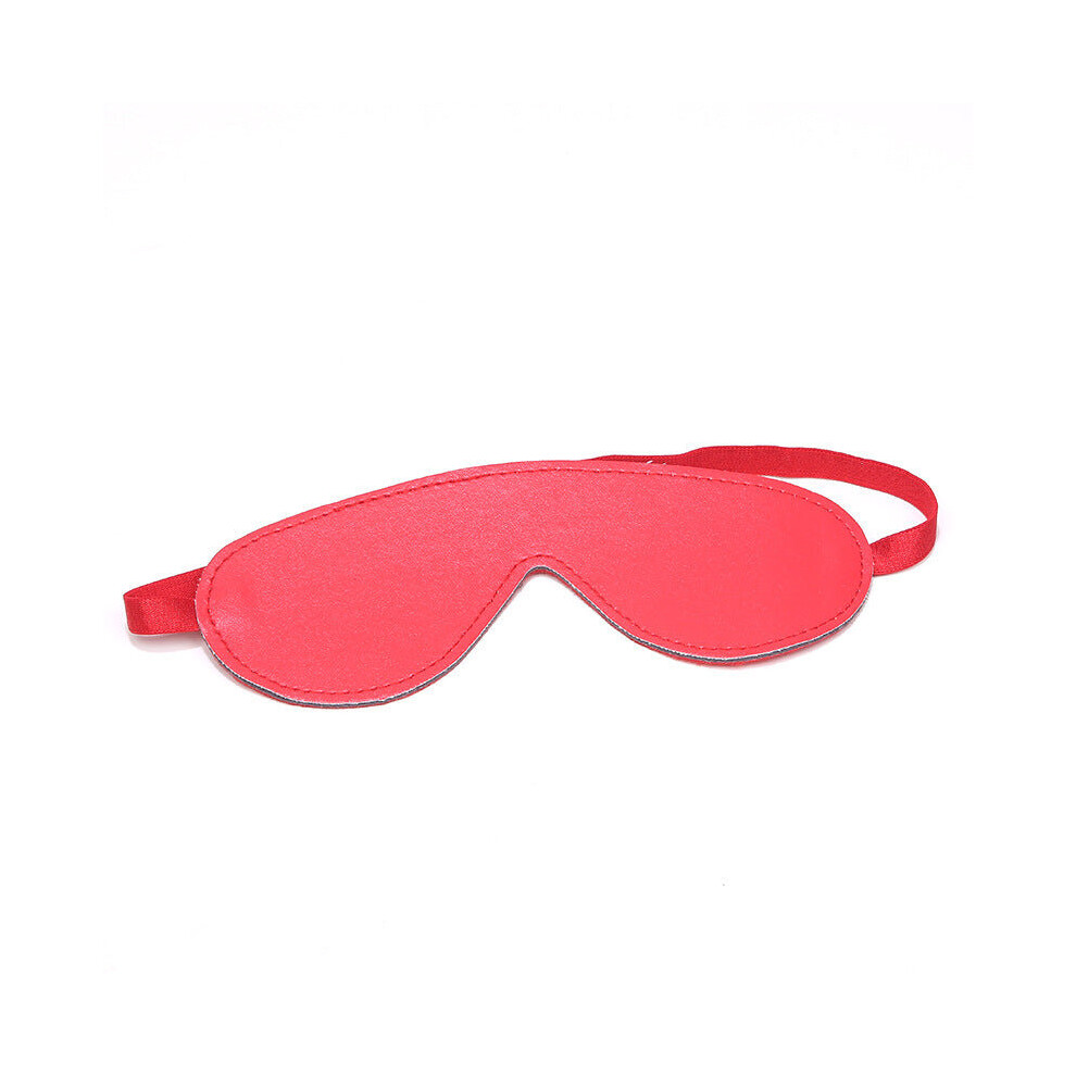 House Of Glass Red Padded Leather Blindfold (Red)