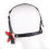 Silicone Open Mouth Lip Gag Head Harness (Pink) 6