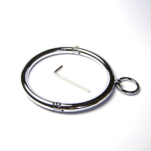 Stainless Steel Allen Key Locking Bondage Collar 2
