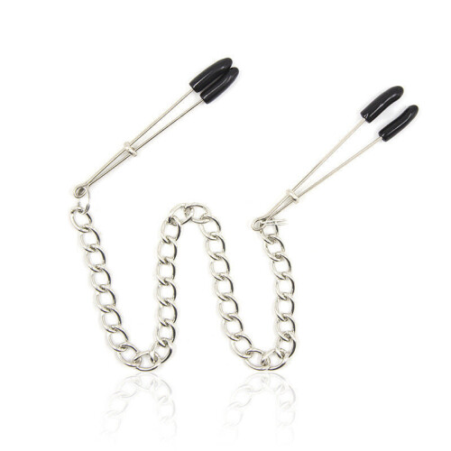 Adjustable Stainless Steel Chained Nipple Grips 1