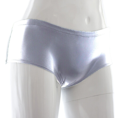 Shiny PVC Hotpants (Silver)