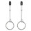 Grip Style Nipple Clamps with a Silver Ring Detail 1