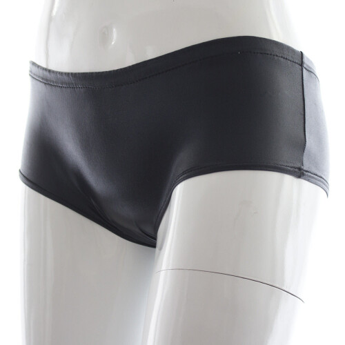 Shiny PVC Hotpants (Black)