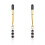 Beaded Gold Nipple Clamps 1