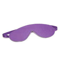 Padded Leather Blindfold (Purple)