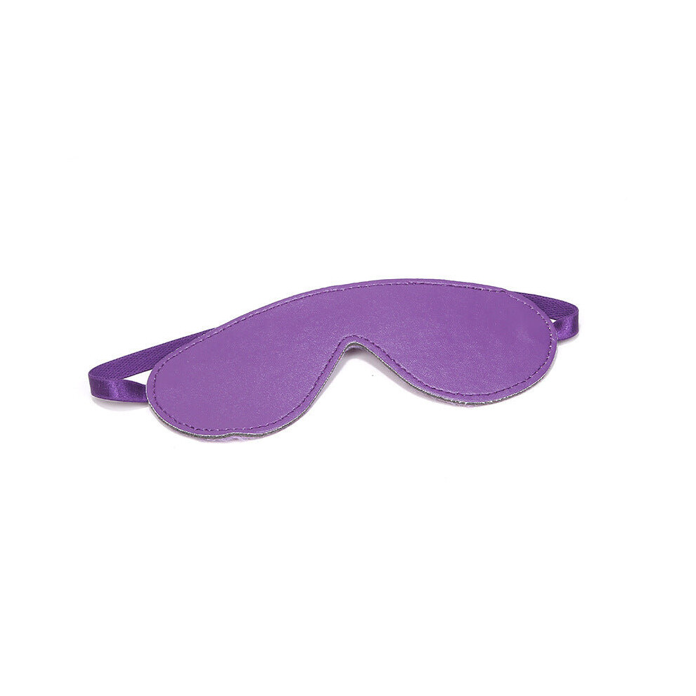 House Of Glass Purple Padded Leather Blindfold (Purple)