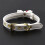 Naughty Kitty Faux Leather Bell Collar (White) 4