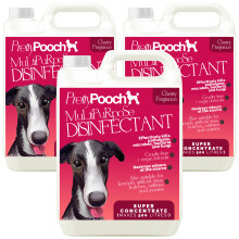 (Cherry, 3) Pretty Pooch Multi-Purpose Kennel Disinfectant