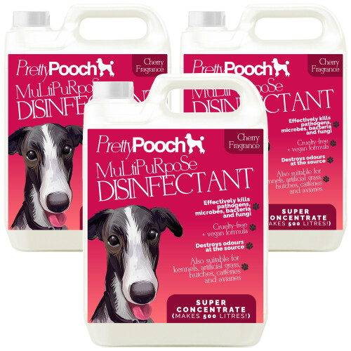 (Cherry, 3) Pretty Pooch Multi-Purpose Kennel Disinfectant