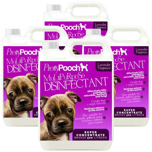 (Lavender, 4) Pretty Pooch Multi-Purpose Kennel Disinfectant