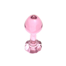 Glacier Glass Mini Rose Butt Plug