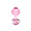 Glacier Glass Mini Rose Butt Plug 1