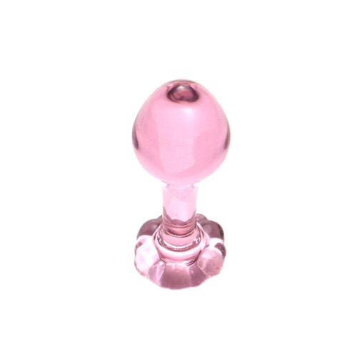 Glacier Glass Mini Rose Butt Plug