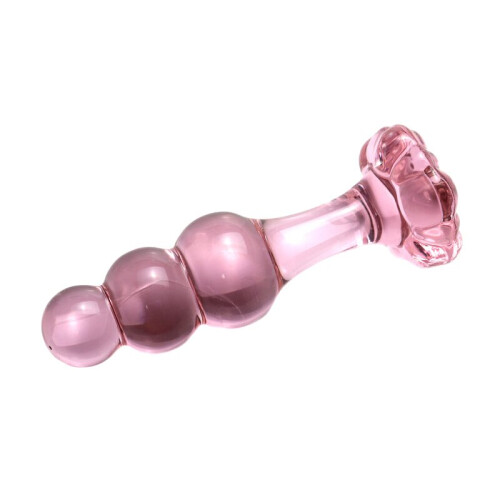 Glacier Glass Mini Flower Butt Plug