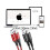 (3M Twin Pack, Black) Red Ember Heavy Duty iPhone Braided Charger Cable 6