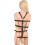 Strapped Up' Faux Leather Black Harness Restraint 3