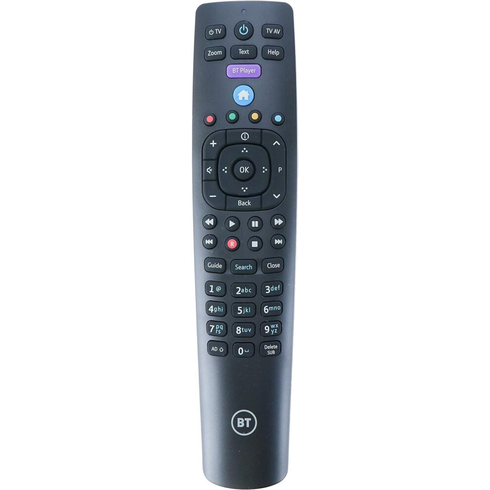 BT Remote Control Latest Ergonomic Replacement For Freeview, BT TV & BT Youview