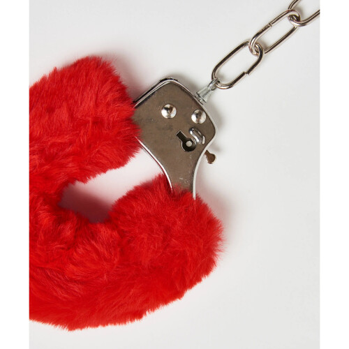 Book'em Danno - Red Furry Handcuffs