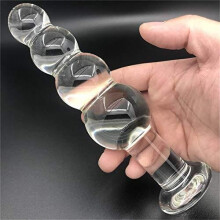 The Fourpop Glass Dildo (Clear)